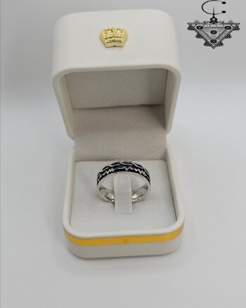 Silver 925 Ring – Polished Minimalist Modern Design for Men