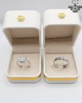 Silver 925 Wedding Ring Set – Elegant Couple Rings with Zirconia