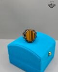 925 Pure Sterling Silver Natural Tiger's Eye Ring